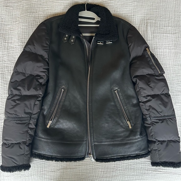 The Kooples Black Bomber Jacket - MEDIUM - Picture 2 of 15